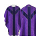 Semi gothic chasuble - purple jacquard (56)