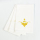 Purificator embroidered gold IHS - 100% cotton