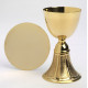 Chalice + Paten, gold-plated - 18.5 cm (9)