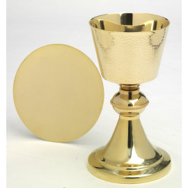 Chalice + Paten, gold-plated - 19 cm (18)