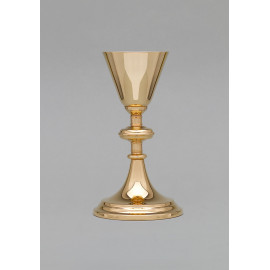 Gold plated chalice with cross - 22 cm (32)