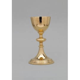 Gilded brass chalice - 22 cm (44)