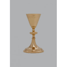 Gilded brass chalice - 22 cm (45)