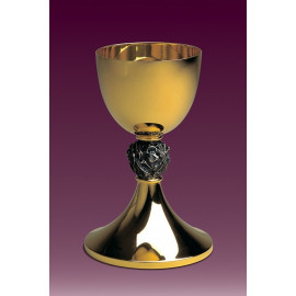 Chalice with four evangelists in animal motifs - 19 cm (48)