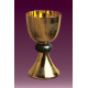 Goblet with Italian marble in nodus, engraved - 19 cm (49)