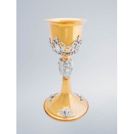 Gilded chalice - figures of angels - 23 cm (63)