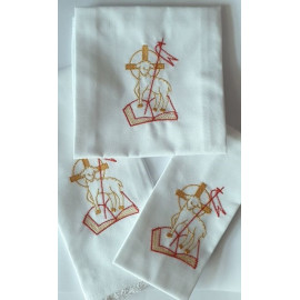 Easter Chalice linen set - Lamb (05)