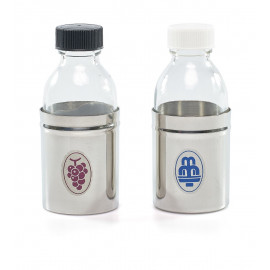 Pair of water and wine bottles - 125 ml