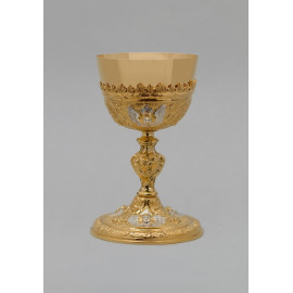 Gilded chalice, decorated with the image of angels -23 cm (78)