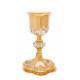 Gilded brass chalice with silver elements - 22 cm (86)