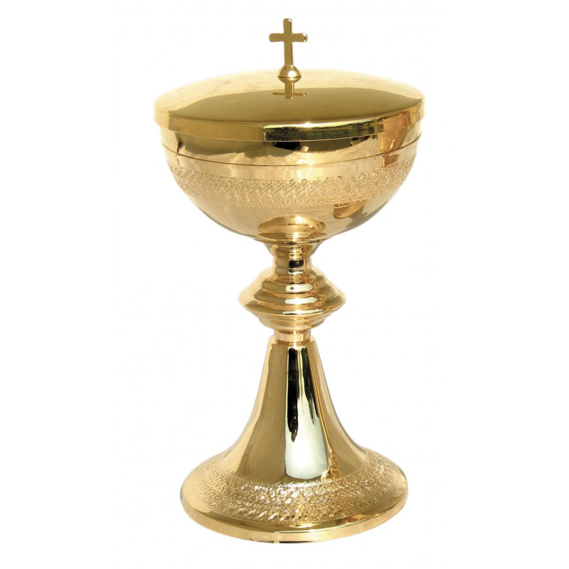 Ciborium with decorative embossing - 18.5 cm (7.28 in)