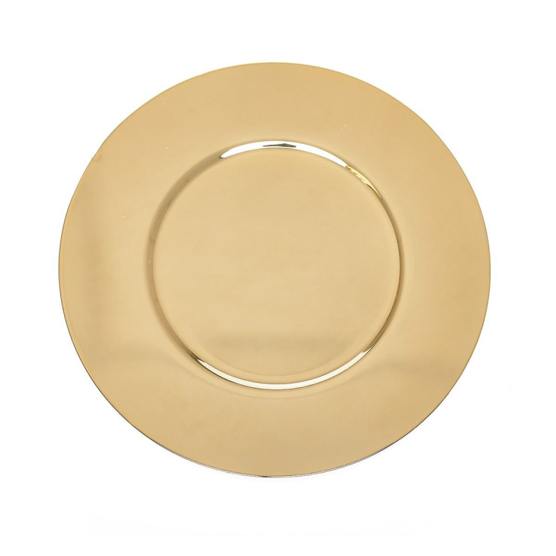 Contoured paten, gold-plated Diameter 15.5 cm (6.1 in)