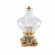 Olive glass lamp with column base (2)