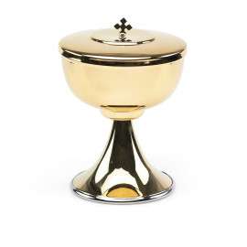 Gilded liturgical ciborium 20 cm (13)