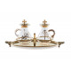 Glass Mass cruet + tray (9)