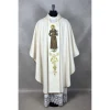 Embroidered priestly chasuble—Saint Francis - Image 1