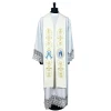 Priestly Stole of the Immaculate Virgin Mary—liturgical print and embroidery - Image 1