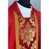 Gothic chasuble—red jacquard fabric - Image 2
