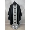 Gothic chasuble—black jacquard fabric - Image 2