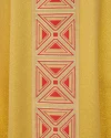 Gold priestly chasuble, adorned with a striking woven sash - Image 2