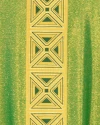 Green chasuble, adorned with a striking woven sash - Image 2