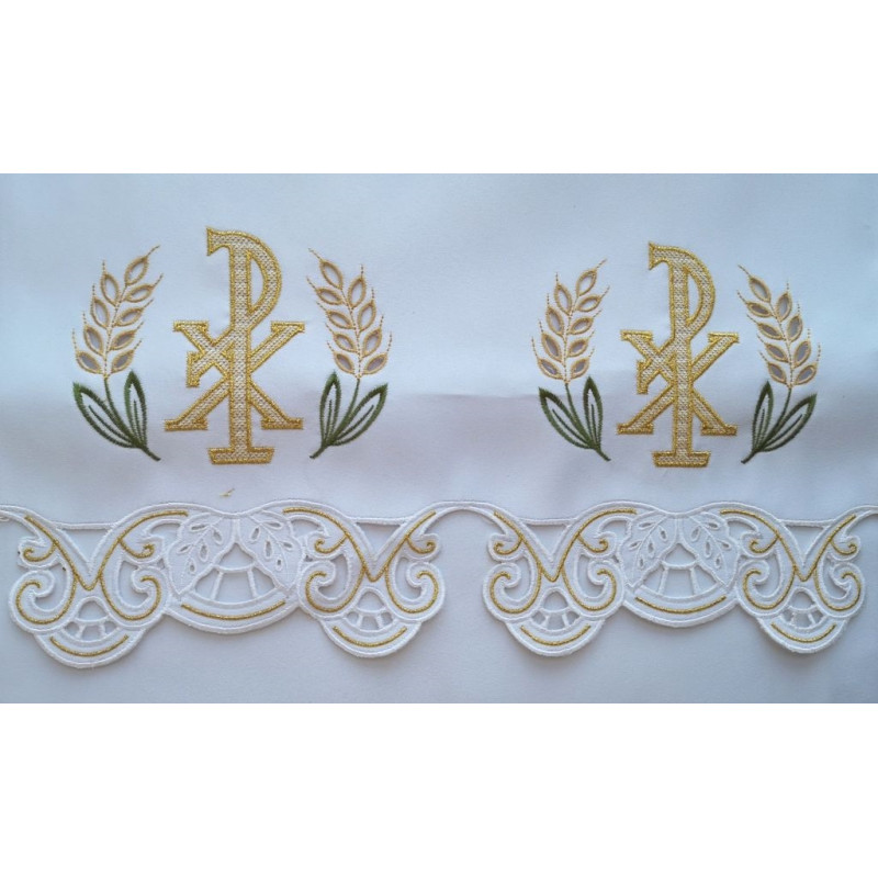 Embroidered altar cloth - Eucharistic design (188) - Best Catholic Shop
