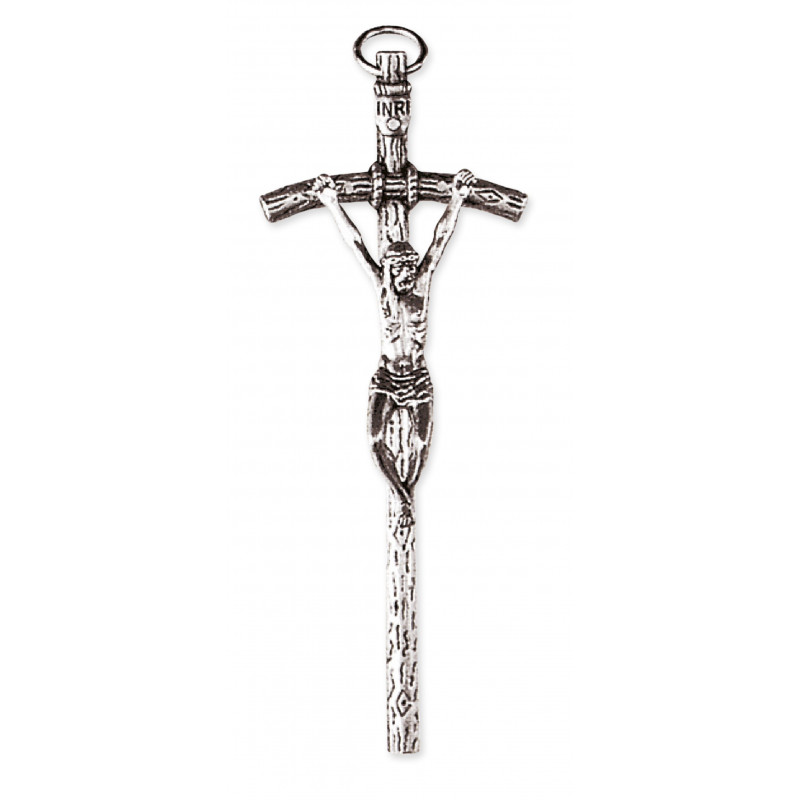 Metal papal cross 11 cm (4.3 inches) - Best Catholic Shop