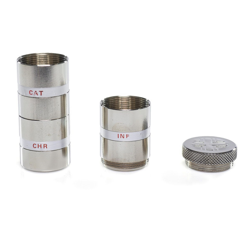 Three oil containers, nickel (11) - Best Catholic Shop