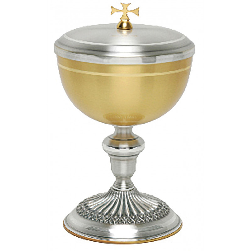 Two-color ciborium - 20.5 cm (8.07 in) - Best Catholic Shop