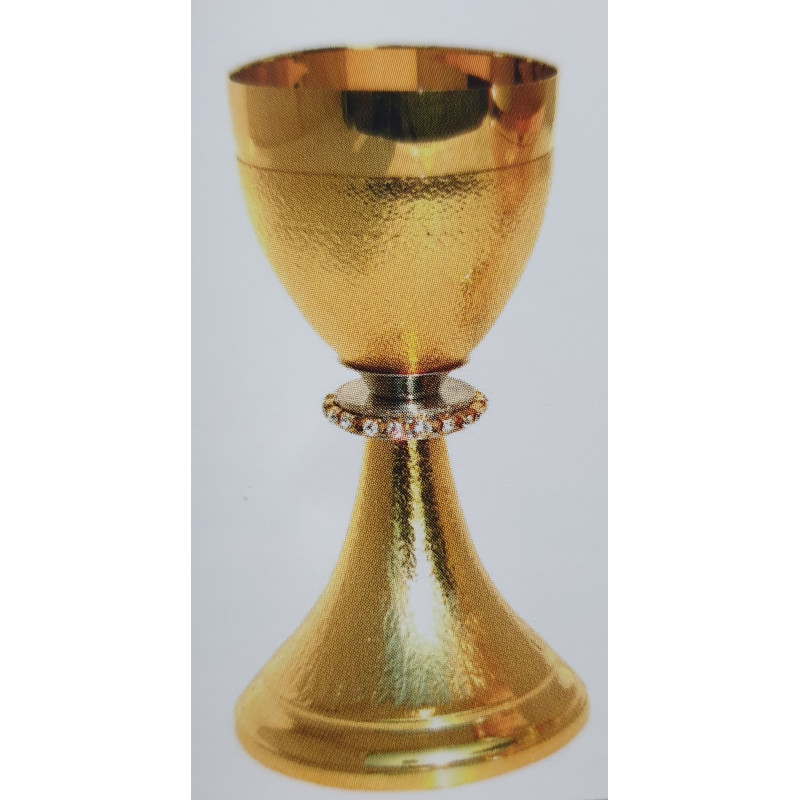 Chalice with decorated bunt - 18.5 cm (7.28 in) - Best Catholic Shop