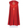 Liturgical cope embroidered IHS - red (38) - Image 2