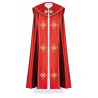 Liturgical cope embroidered IHS - red (38) - Image 1