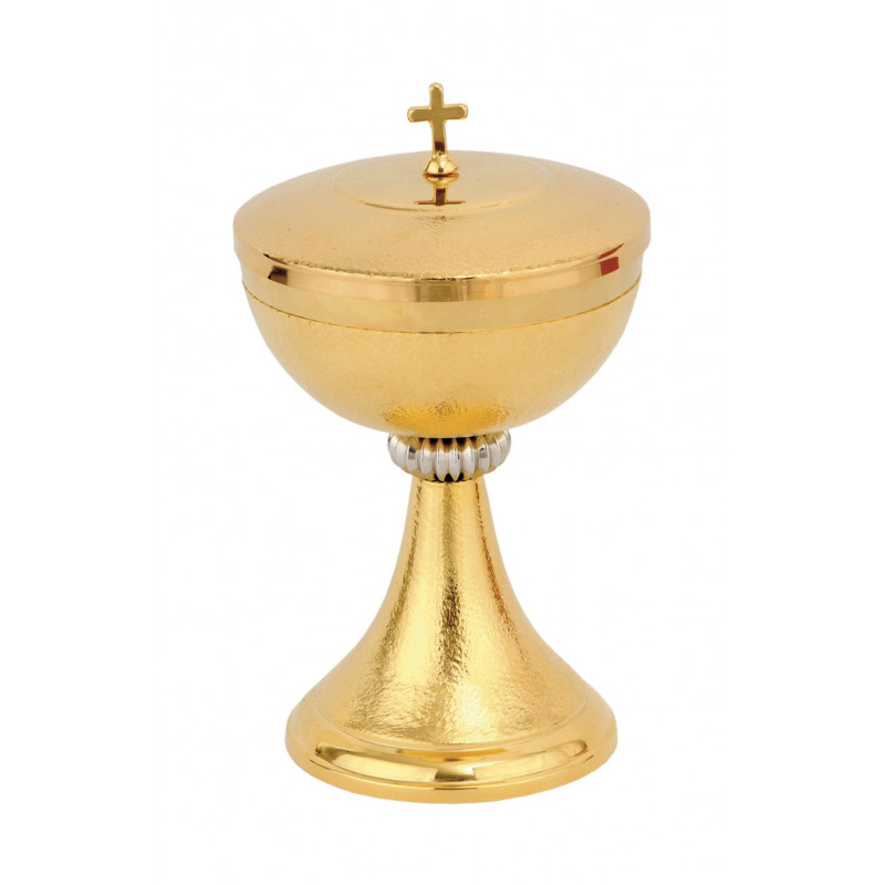 Communion ciborium with decorative fluting 17.5 cm (6.89 in) - Best Catholic Shop