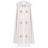 Liturgical cope embroidered IHS - ecru (36) - Image 1