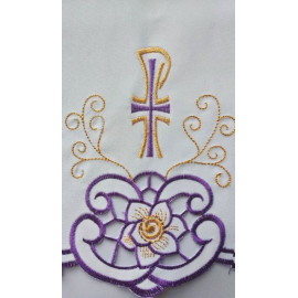Embroidered altar cloth - Eucharistic design (221)