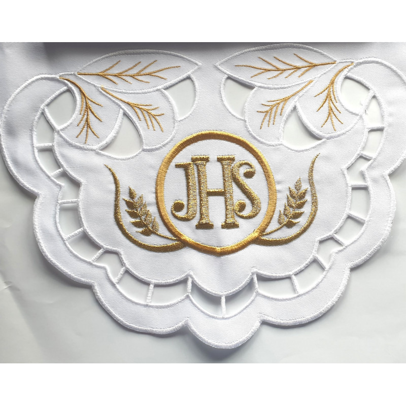 Embroidered altar cloth - Eucharistic design (122) - Best Catholic Shop