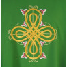 Gothic green chasuble embroidered - plain fabric (37) - Image 3