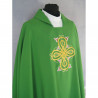 Gothic green chasuble embroidered - plain fabric (37) - Image 2