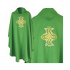 Gothic green chasuble embroidered - plain fabric (37) - Image 1
