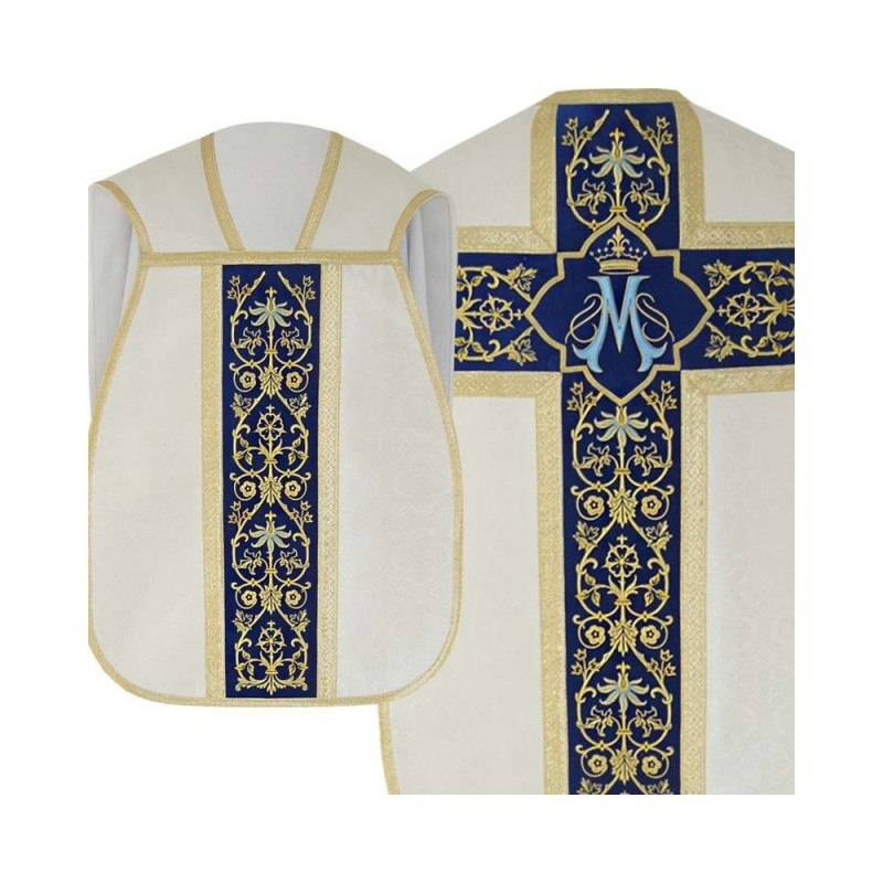 Roman chasuble with maniple, burse and chalice veil (15) - Best Catholic Shop