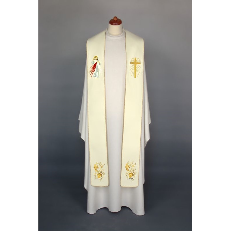 Embroidered stole - Merciful Jesus (17) - Best Catholic Shop