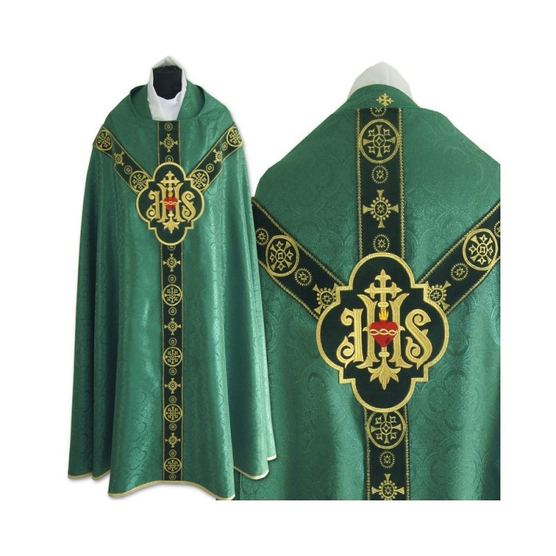 Roman green chasuble (conical) - Best Catholic Shop