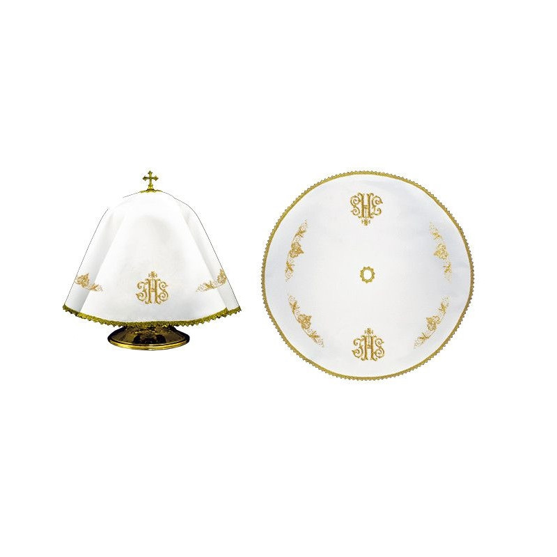 Veil for ciborium embroidered with IHS (21) - Best Catholic Shop