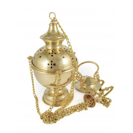 Thurible 24 cm (9.4 inches), gilded (A2)