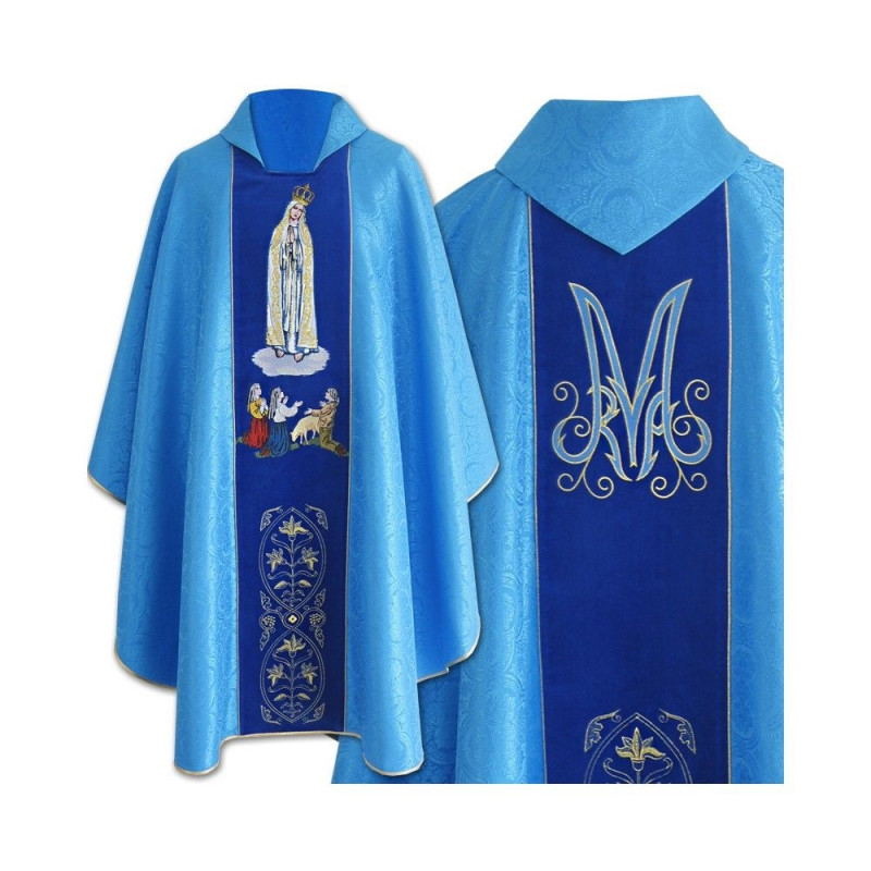 Embroidered chasuble Our Lady of Fatima (3) - Best Catholic Shop