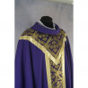 Chasuble semi gothic purple - plain fabric (60) - Image 2