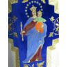 Roman chasuble embroidered Our Lady Help of the Faithful - Image 3