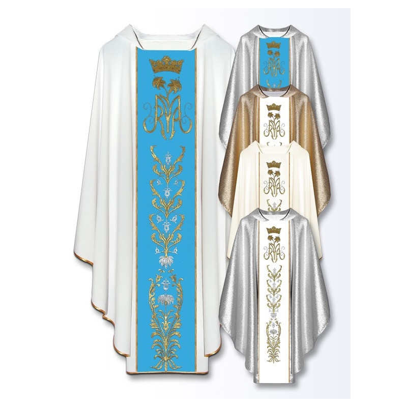 Marian chasuble embroidered belt - mix colors (19) - Best Catholic Shop