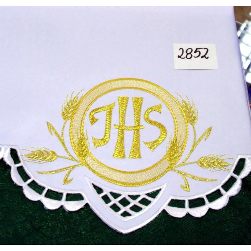 Embroidered altar cloth - Eucharistic design (117) - Best Catholic Shop