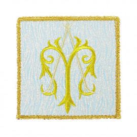 Marian embroidered chalice pall (1K)